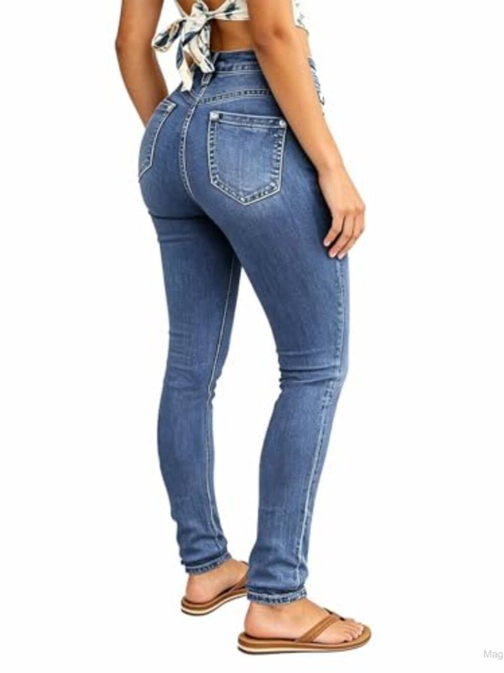 Skinny Jeans for Women Stretchy Butt Lifting Mid Rise
